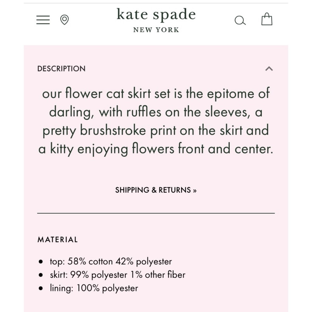 NWT Kate Spade New York skirt and top set - Picture 6 of 7